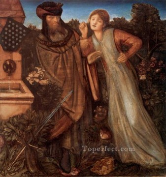 Edward Burne Jones Painting - King Mark y La Belle Iseult Prerrafaelita Sir Edward Burne Jones